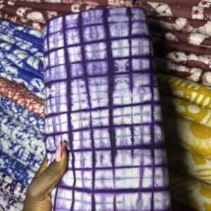 Royal Purple Grid Tie & Dye